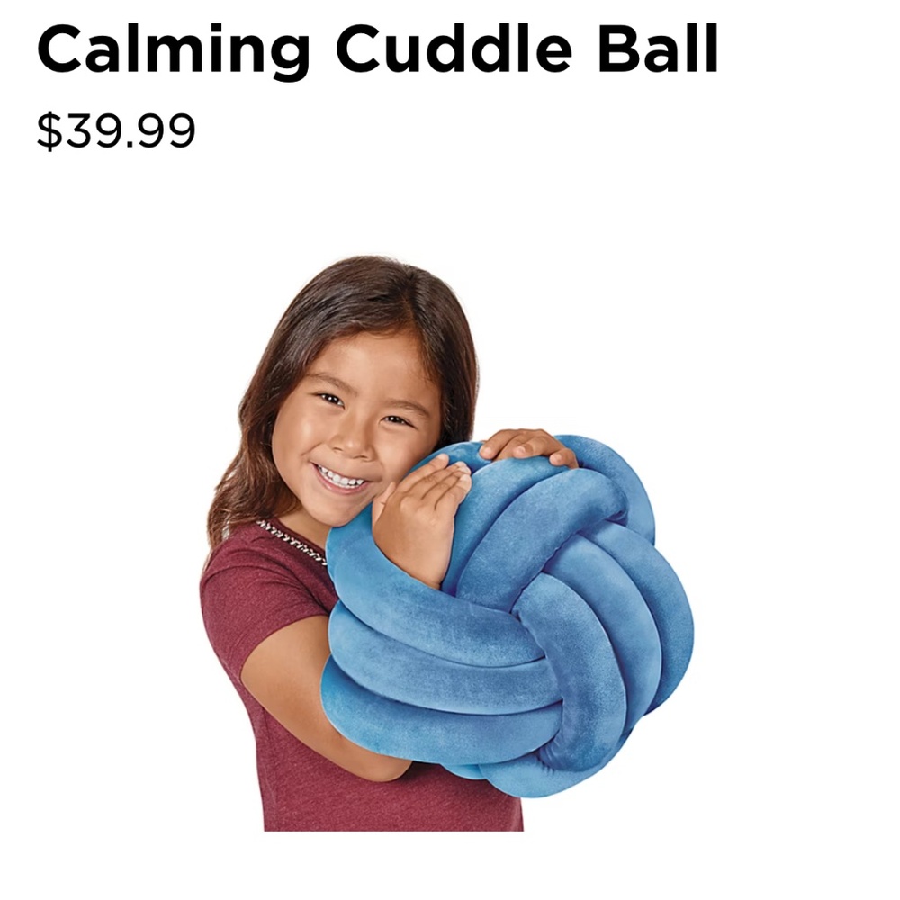 Calming cuddle ball